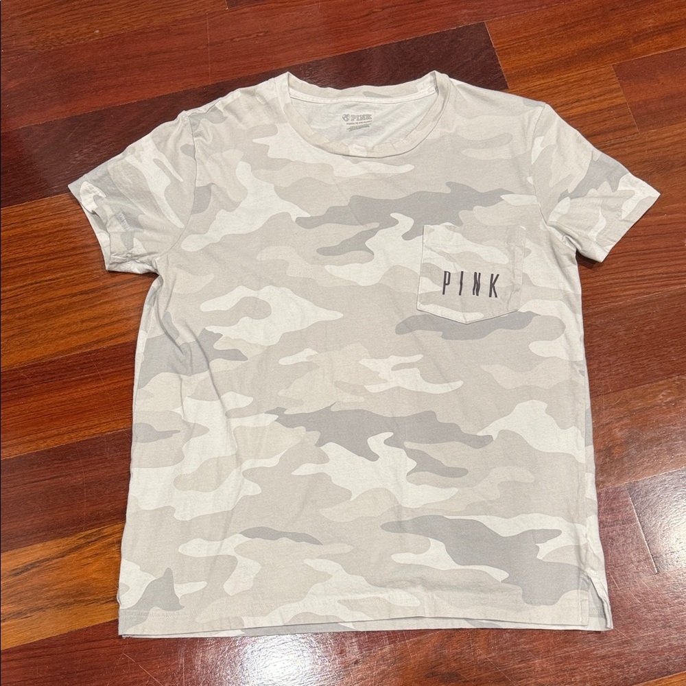 PINK Victoria's Secret Camo Tee - Gray